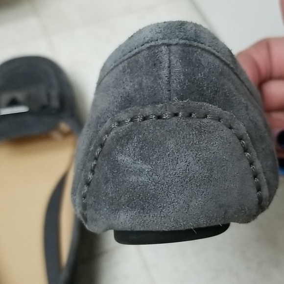 MICHAEL KORS suede loafers MK ballet flats grey - Picture 7 of 11